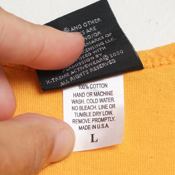 Golds Gym Tank Top Mens Large Yellow - Picture 3 of 5